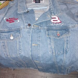 Nascar Blue Denim Jacket with Embroidery